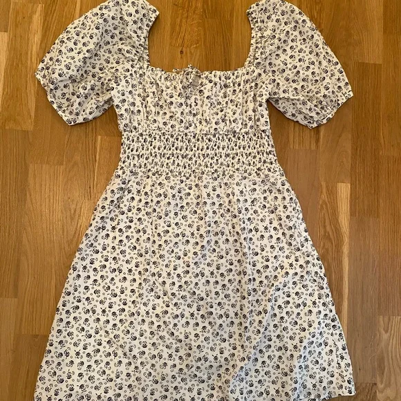 NWT Faithfull the Brand Mariette Mini Dress La Bleu Floral Print - Size Medium - Picture 6 of 12